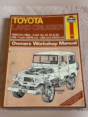 Haynes Toyota Landcruiser 1968-1982 FJ40, 43, 45, 55 & 60 Owners Workshop Manual